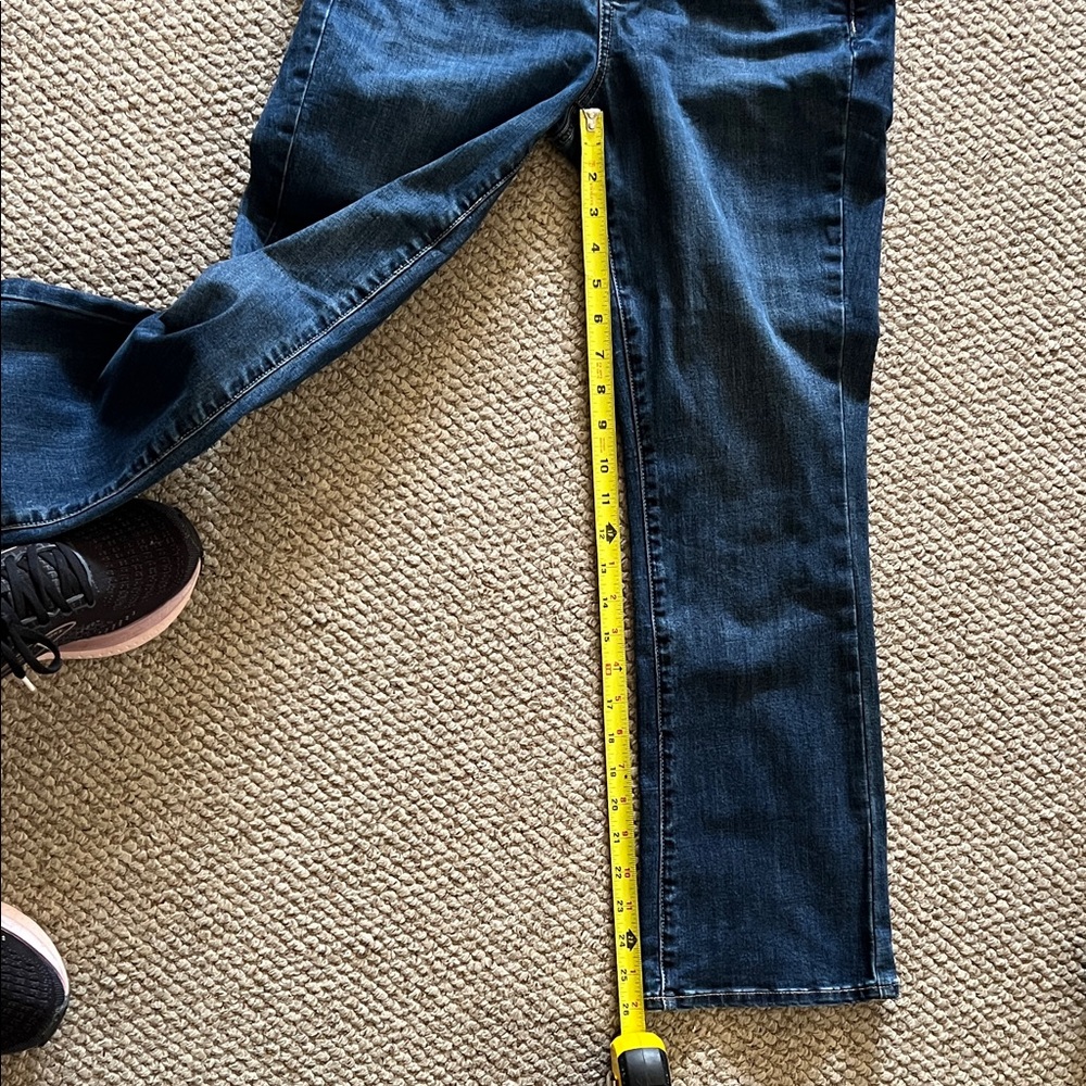 NYDJ Dark Blue Straight Leg Jeans